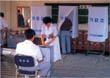 1991년 여주군의 도의회 의원선거 투표 모습